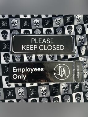 🎃3 for $10🎃 Office Keep Closed Employees Only Stickers Lot Bundle